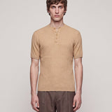 HENLEY T-SHIRT SAND - Benevierre