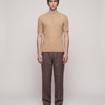 HENLEY T-SHIRT SAND - Benevierre