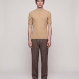 HENLEY T-SHIRT SAND - Benevierre