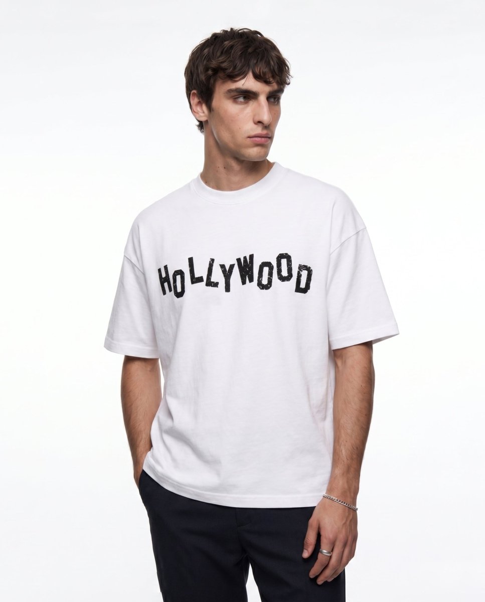 'HOLLYWOOD' WHITE TEE - Benevierre