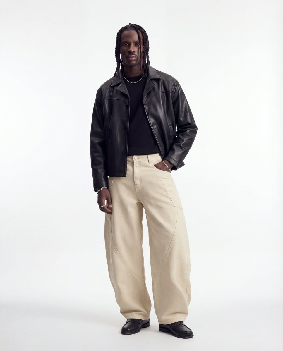 JAPAN BALOON DENIM BEIGE - Benevierre