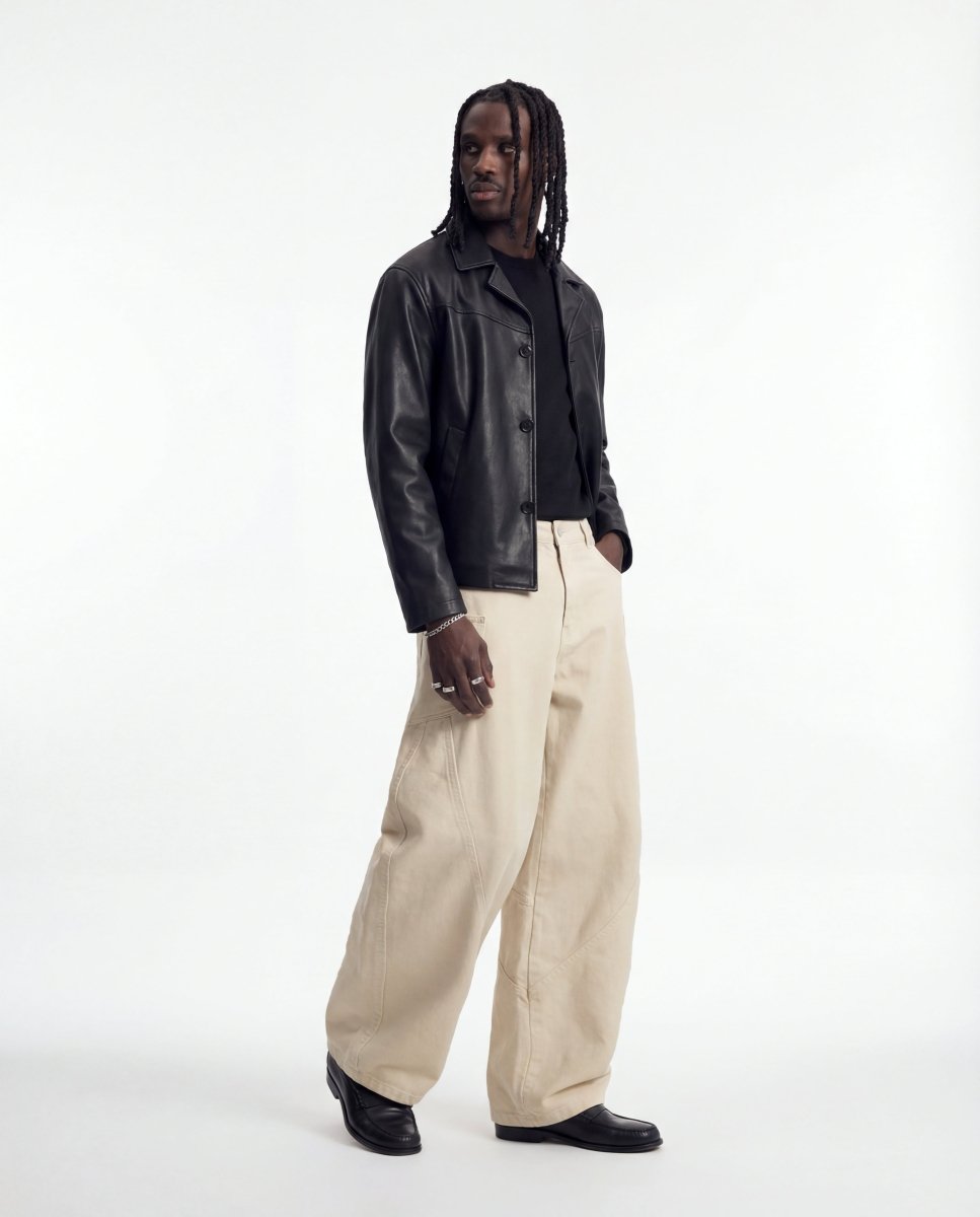 JAPAN BALOON DENIM BEIGE - Benevierre