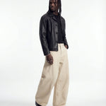 JAPAN BALOON DENIM BEIGE - Benevierre