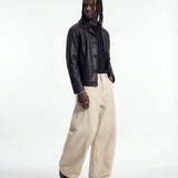 JAPAN BALOON DENIM BEIGE - Benevierre