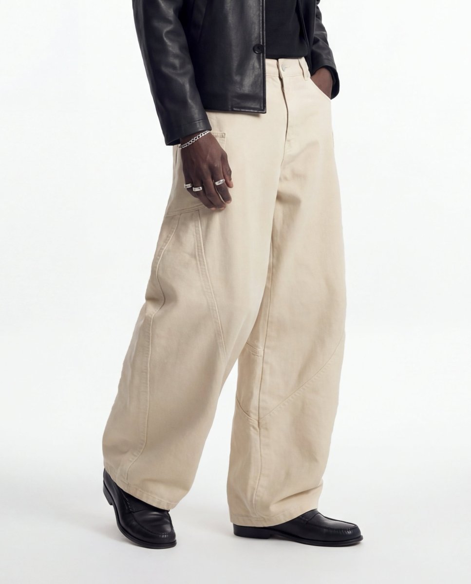 JAPAN BALOON DENIM BEIGE - Benevierre
