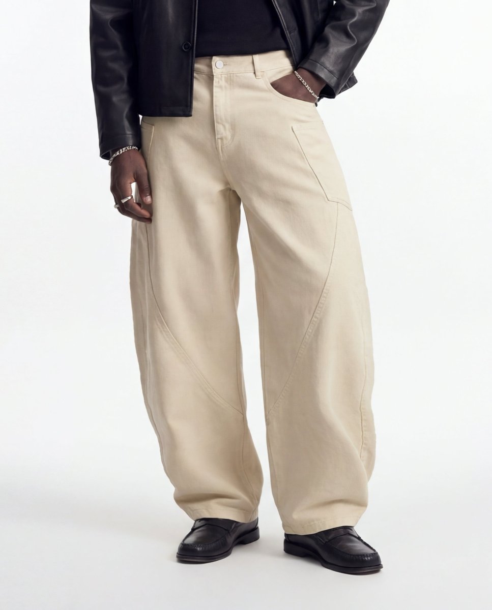 JAPAN BALOON DENIM BEIGE - Benevierre