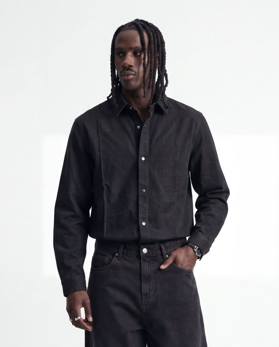 JEANS SHIRT HAVEN BLACK - Benevierre
