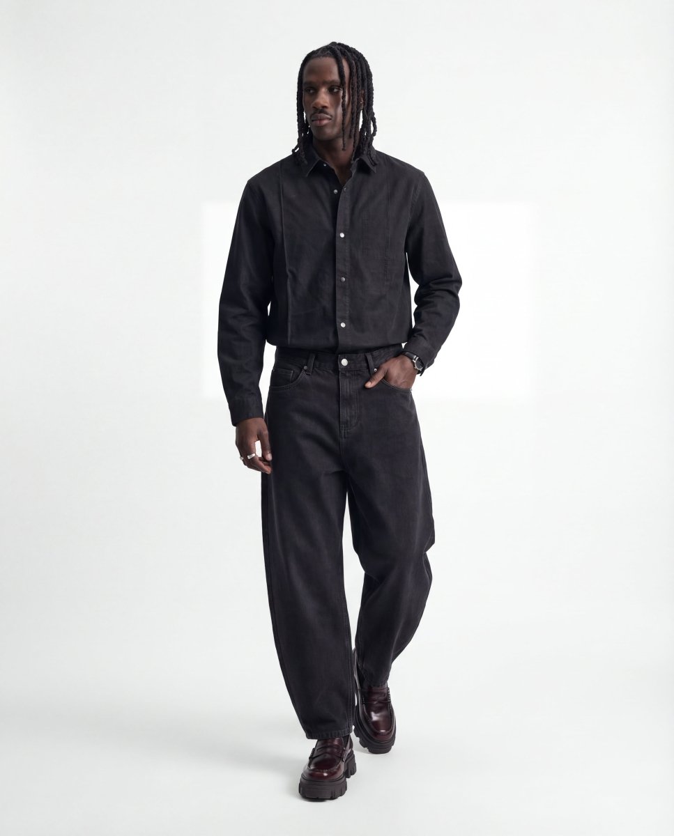 JEANS SHIRT HAVEN BLACK - Benevierre