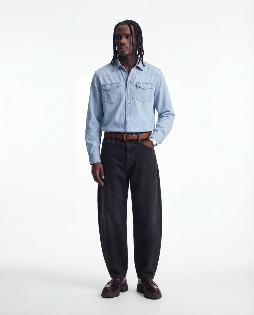 JEANS SHIRT HAVEN LIGHT BLUE - Benevierre