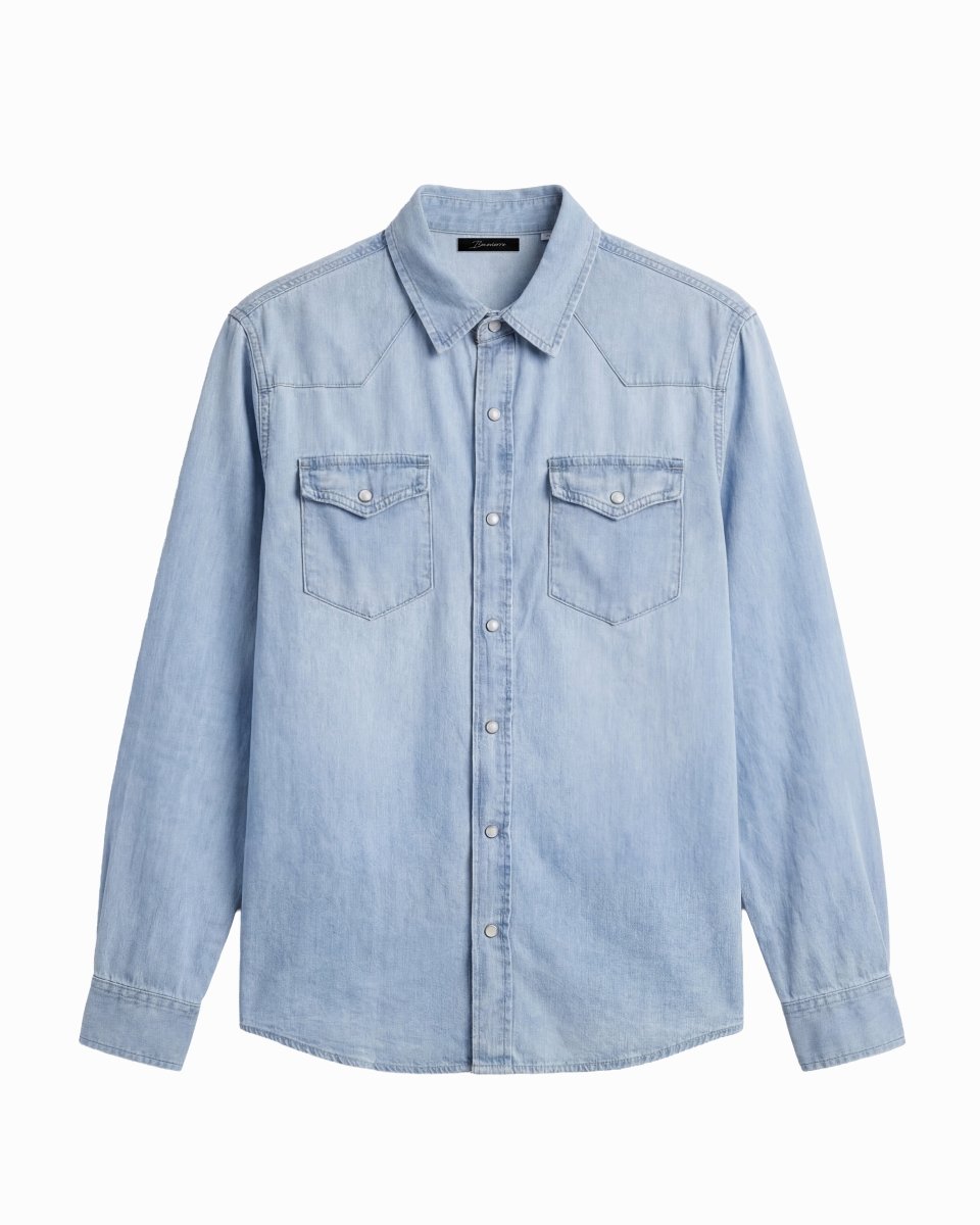 JEANS SHIRT HAVEN LIGHT BLUE - Benevierre