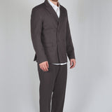 COMPLETO DOPPIOPETTO MARRONE