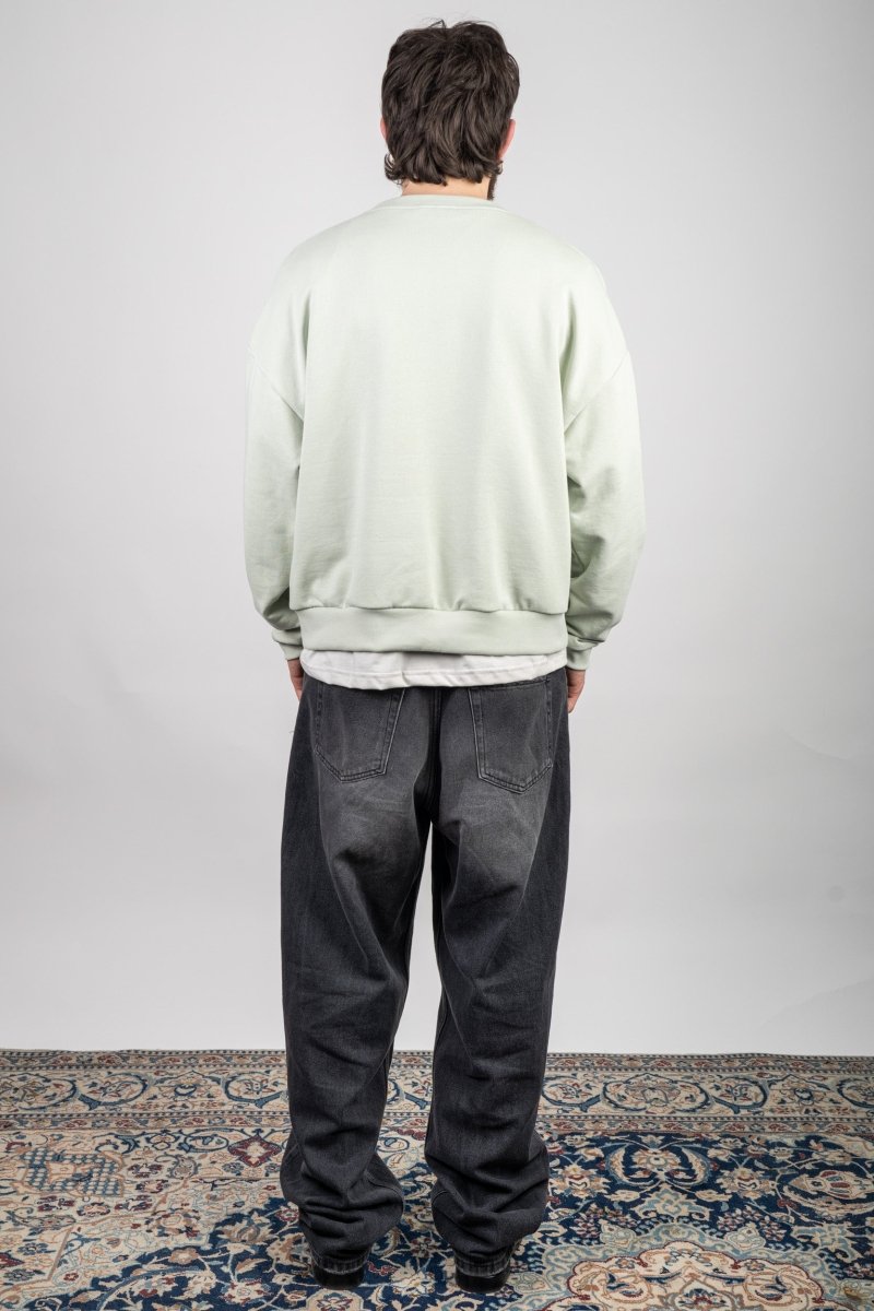 LIGHT GREEN CREWNECK - Benevierre