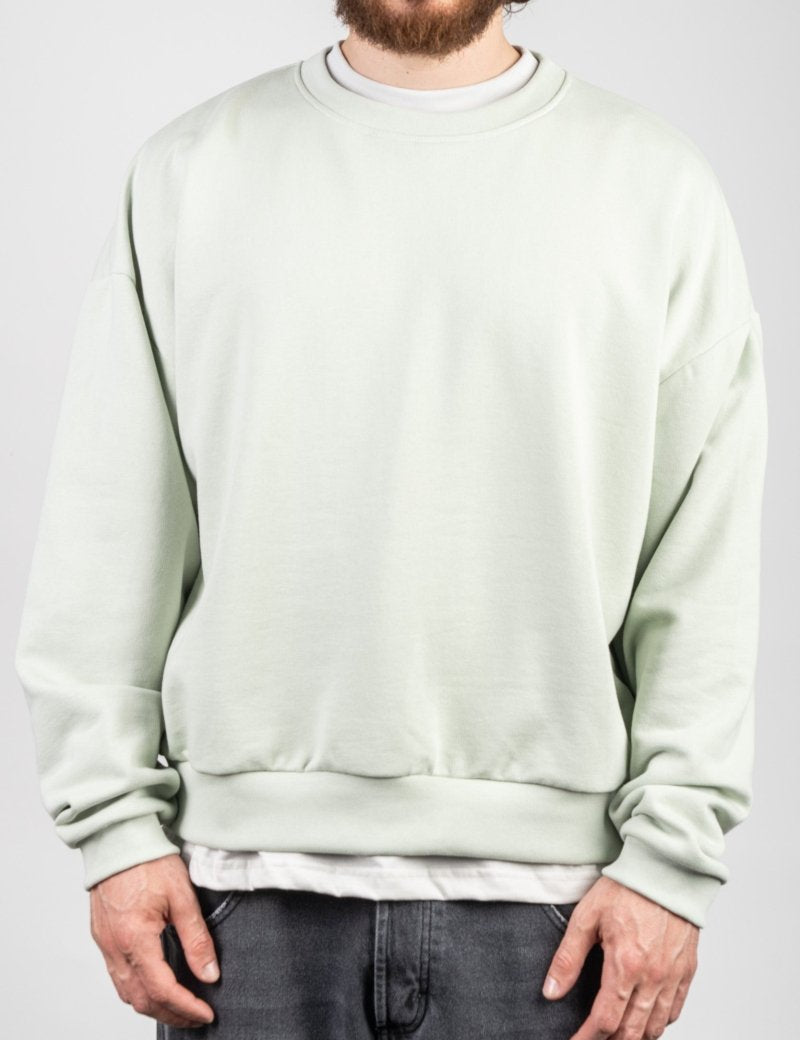 LIGHT GREEN CREWNECK - Benevierre