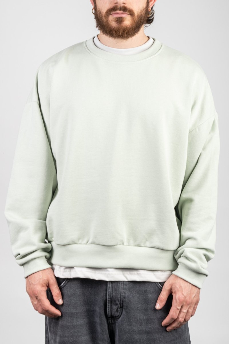 LIGHT GREEN CREWNECK - Benevierre