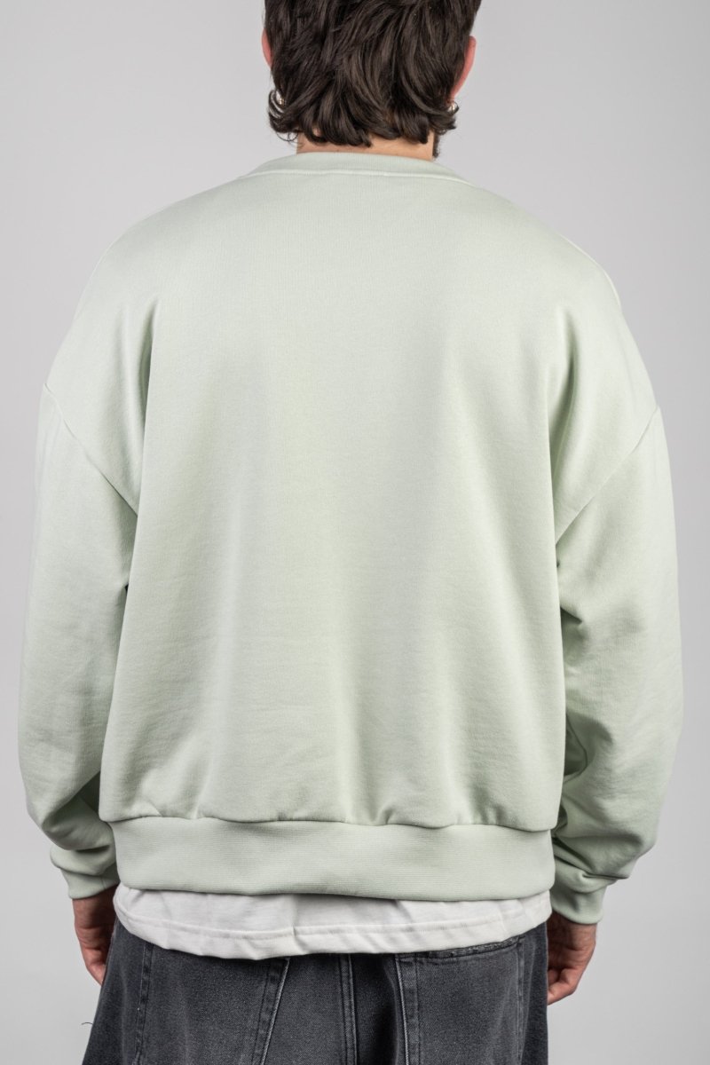 LIGHT GREEN CREWNECK - Benevierre
