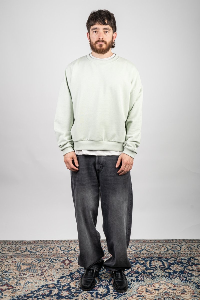 LIGHT GREEN CREWNECK - Benevierre