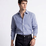 LINE SHIRT BLUE - Benevierre