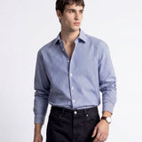 LINE SHIRT BLUE - Benevierre