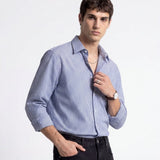 LINE SHIRT BLUE - Benevierre