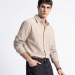 LINE SHIRT BROWN - Benevierre