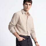 LINE SHIRT BROWN - Benevierre