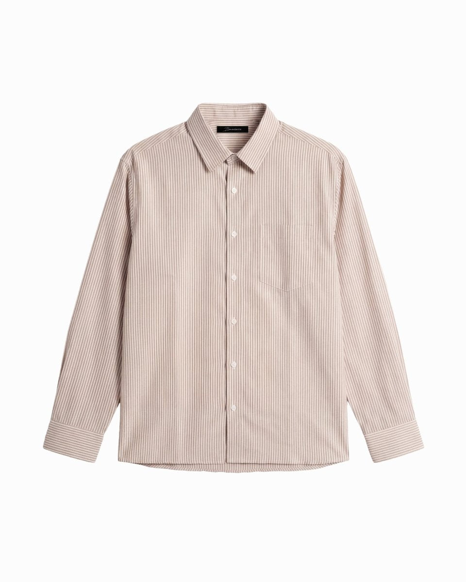 LINE SHIRT BROWN - Benevierre