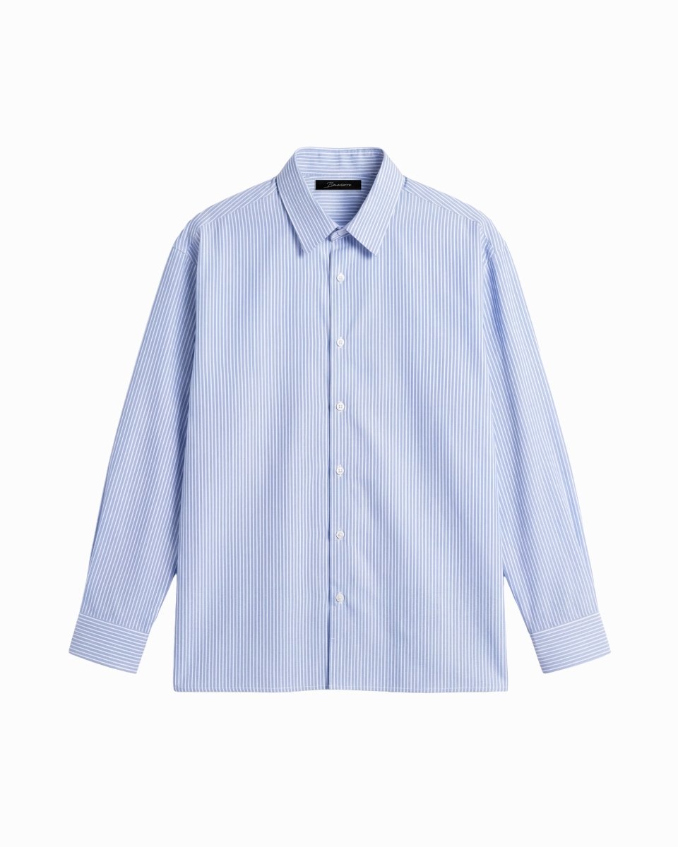 LINE SHIRT LIGHT BLUE - Benevierre