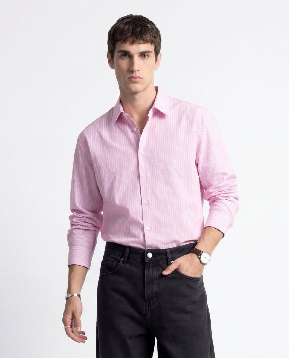 LINE SHIRT PINK - Benevierre