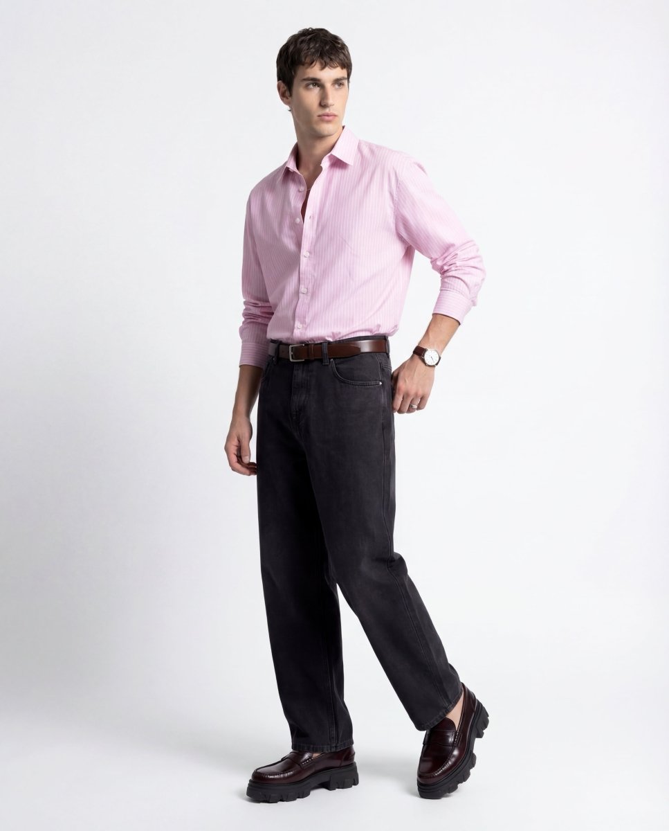 LINE SHIRT PINK - Benevierre