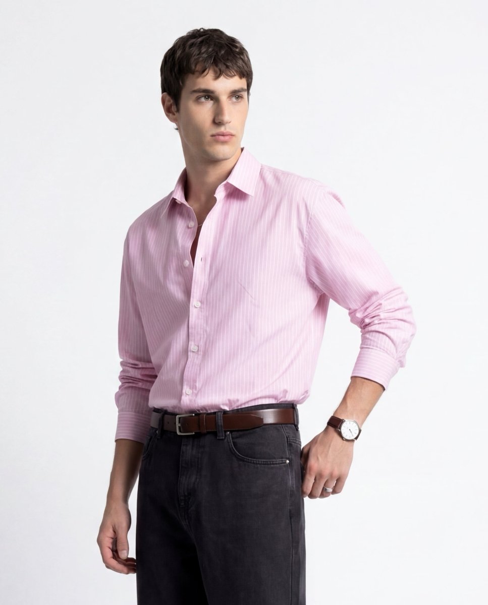 LINE SHIRT PINK - Benevierre