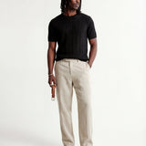 LINEAR KNITTED TEE BLACK - Benevierre