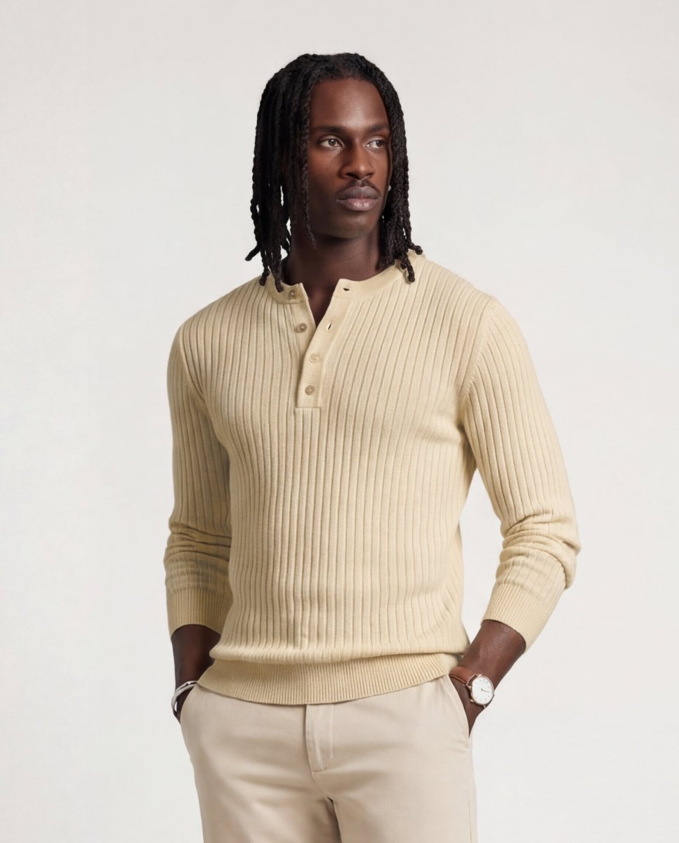 LONG CRAFTED TEE SAND - Benevierre