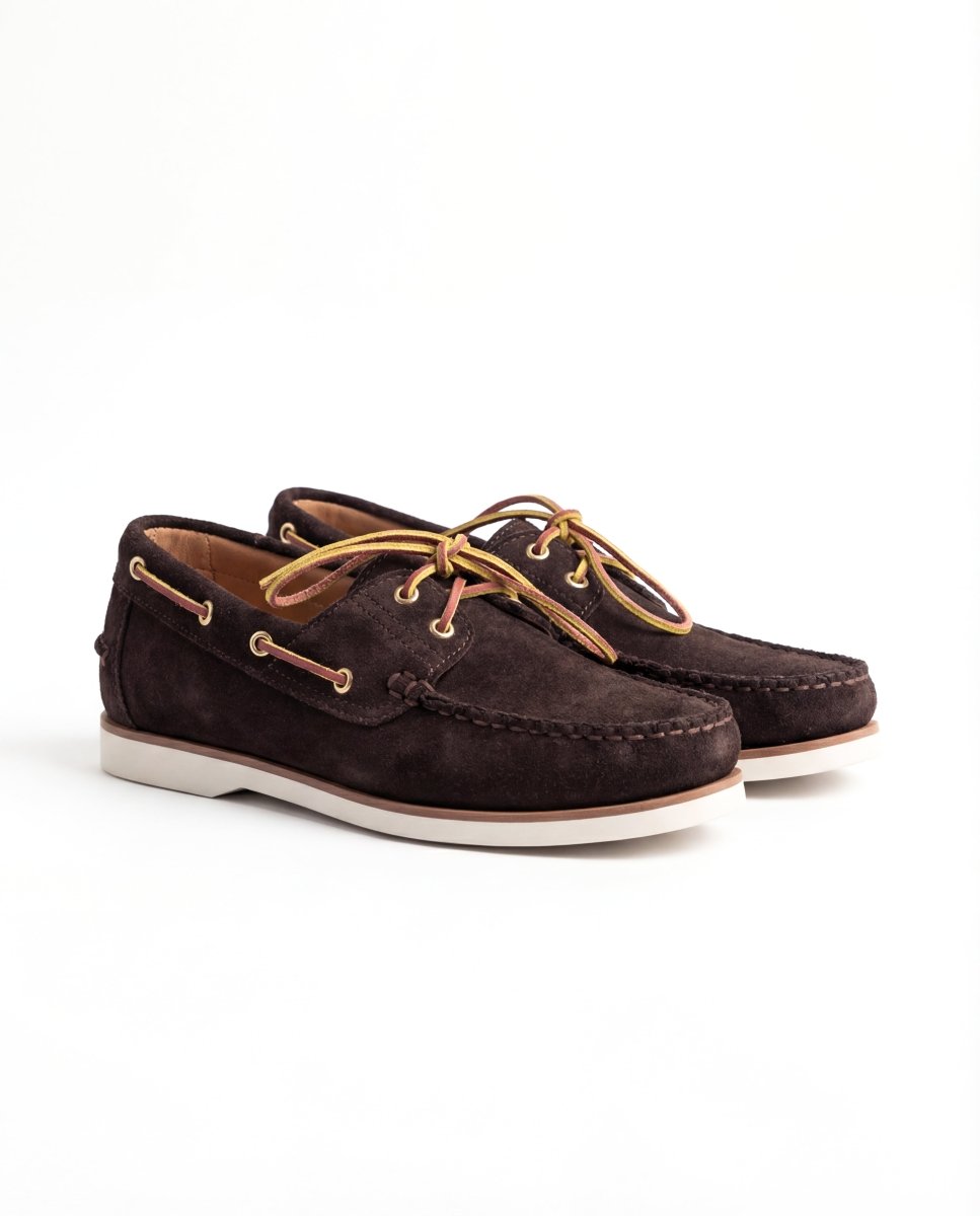 LOW DERBY SUEDE BROWN - Benevierre