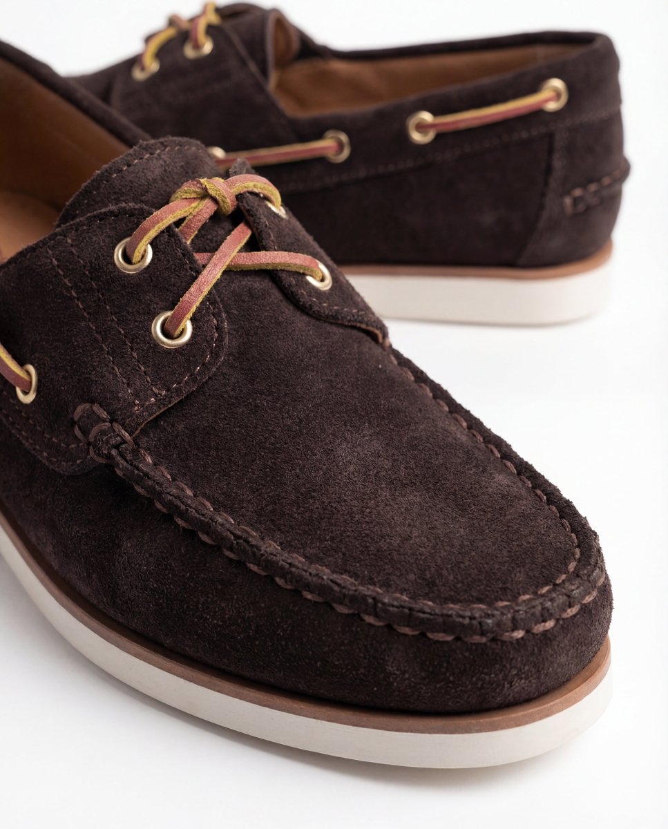 LOW DERBY SUEDE BROWN - Benevierre