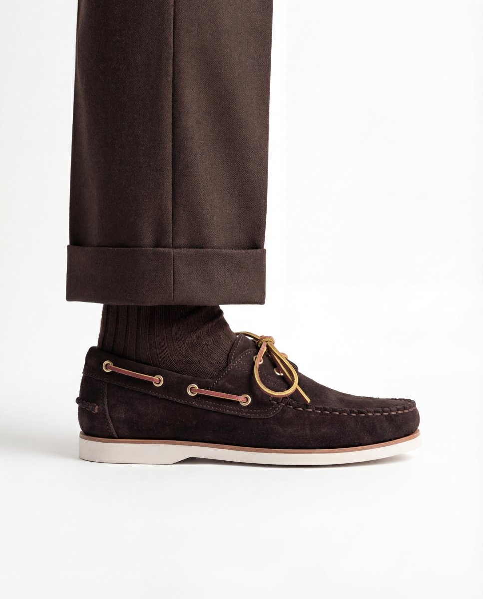 LOW DERBY SUEDE BROWN - Benevierre