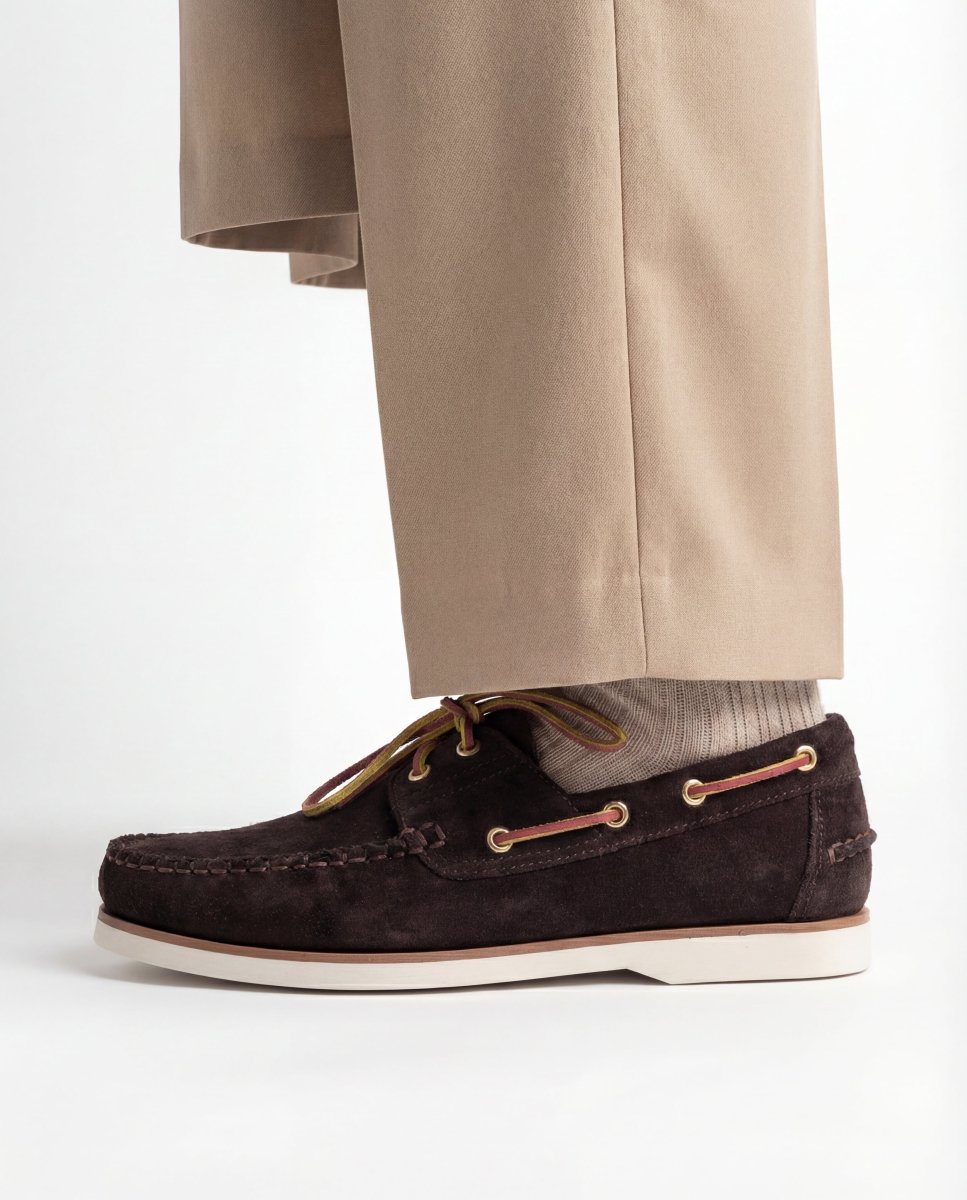 LOW DERBY SUEDE BROWN - Benevierre