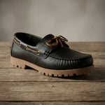 MOCASSINO BLACK DERBY - Benevierre