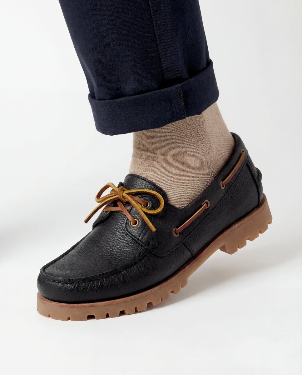 MOCASSINO BLACK DERBY - Benevierre