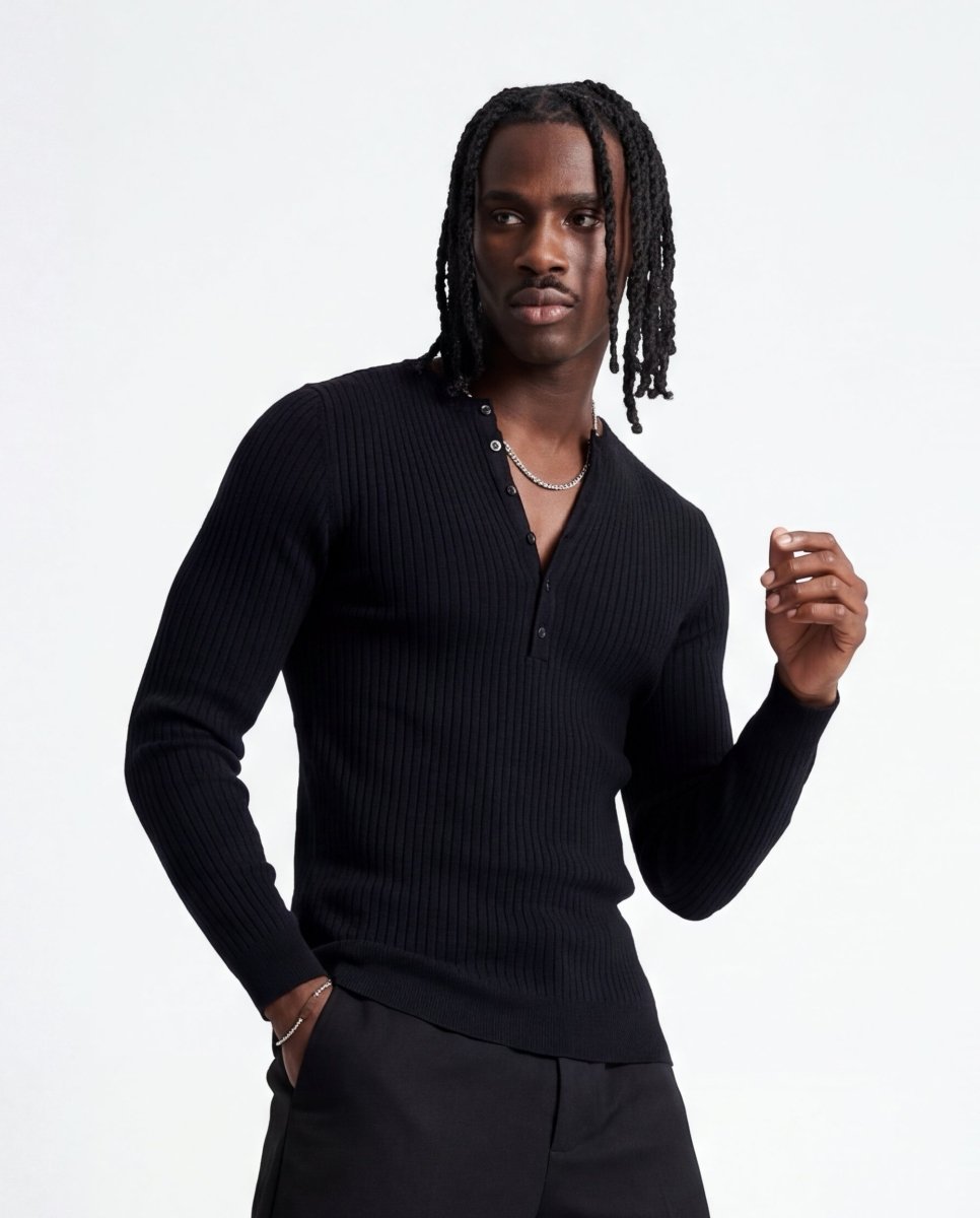 MODERN LONGSLEEVE BLACK - Benevierre