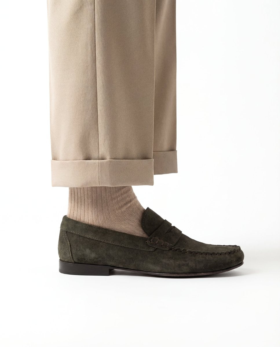 NEW ECLIPSE SUEDE GREEN - Benevierre