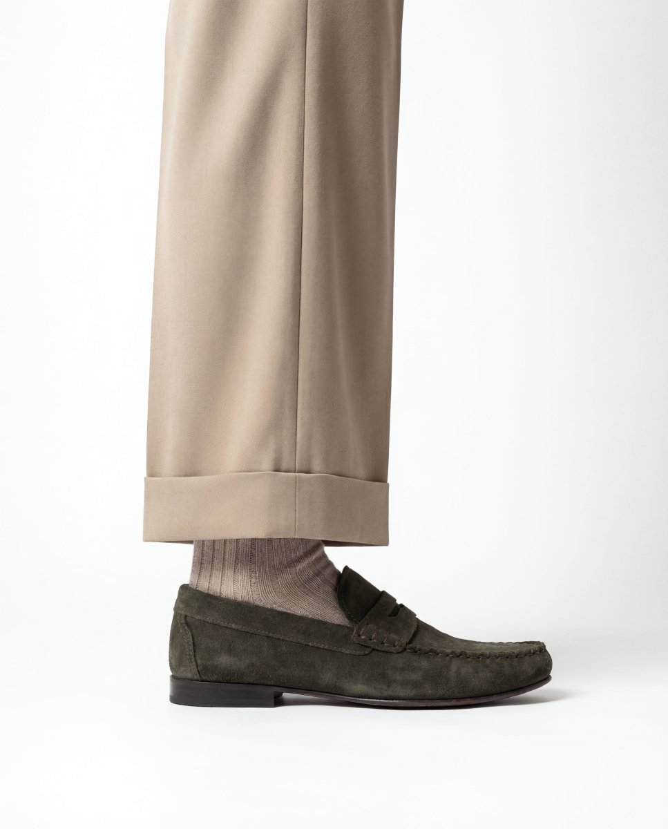 NEW ECLIPSE SUEDE GREEN - Benevierre