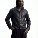 NIGHTFALL LEATHER JACKET BLACK - Benevierre