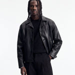 NIGHTFALL LEATHER JACKET BLACK - Benevierre
