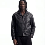 NIGHTFALL LEATHER JACKET BLACK - Benevierre