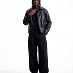 NIGHTFALL LEATHER JACKET BLACK - Benevierre
