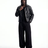 NIGHTFALL LEATHER JACKET BLACK - Benevierre