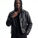 NIGHTFALL LEATHER JACKET BLACK - Benevierre