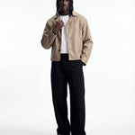 NIGHTFALL LEATHER JACKET SAND - Benevierre