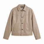 NIGHTFALL LEATHER JACKET SAND - Benevierre
