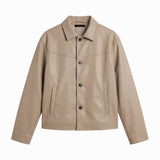 NIGHTFALL LEATHER JACKET SAND - Benevierre